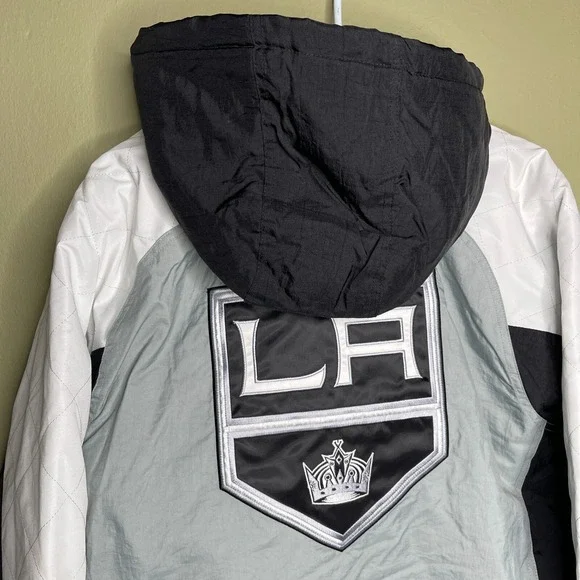 New Starter Los Angeles Kings Pullover Jacket Mens Size Large Rare NHL Hockey LA - Picture 7 of 9
